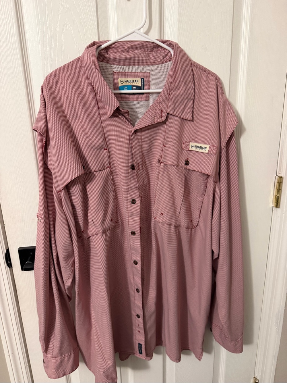 Magellan Outdoors Men's Lightweight Fishing Shirt in Dusty Rose